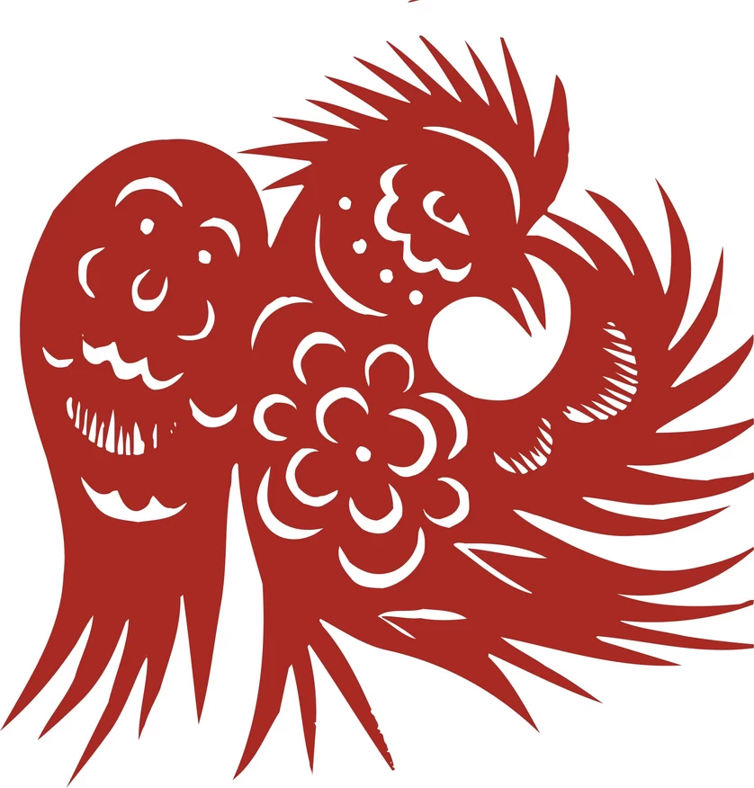中国风中式传统喜庆民俗人物动物窗花剪纸插画边框AI矢量PNG素材【966】